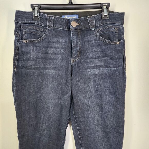 Democracy AB Solution Womens Jegging Jeans 12 Indigo Booty Lift Mid Rise Stretch - Picture 4 of 9